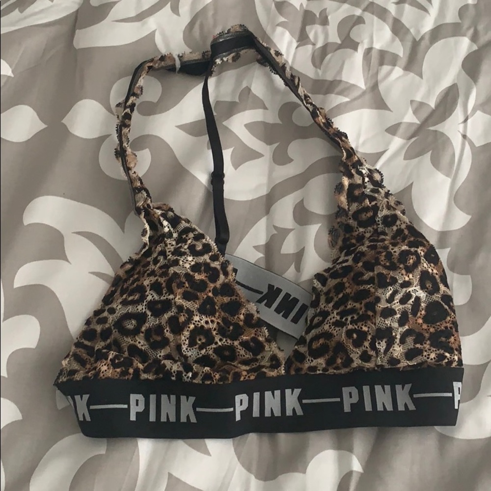 Cheetah print lightly padded bralette